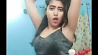 Warm indian dame khushi sexi dance on the up mixed-up upon bigo live...1