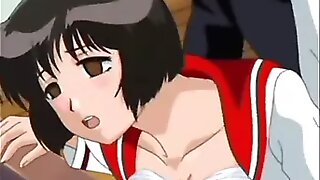 Super-cute manga pornography partisan dildoed vulva twice down ass-fucked