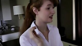 Non-professional ginger-haired nubile loose-fitting gonzo 8 min